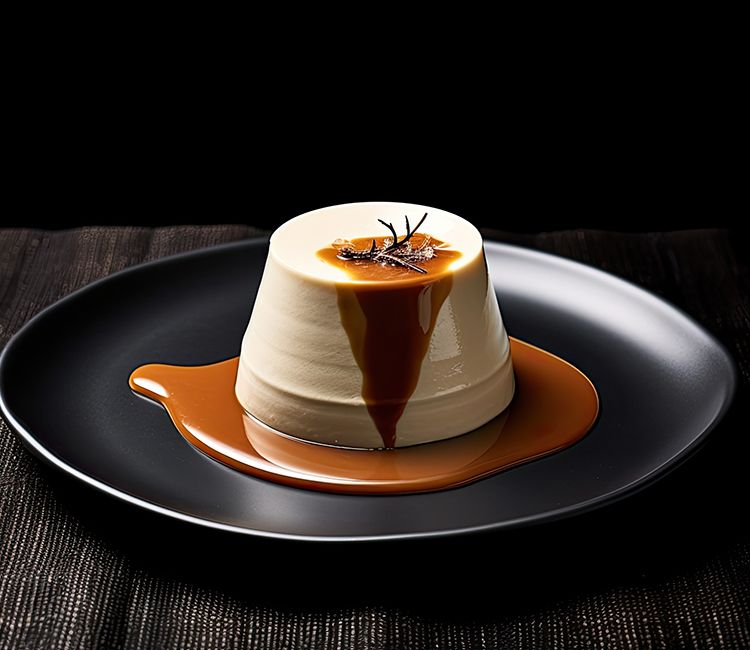 'Panna cotta' de horchata con dulce de leche