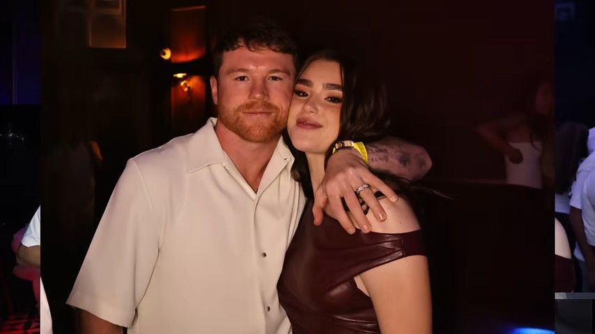 Saúl 'El Canelo' en el cumpleaños 18 de su hija Emily