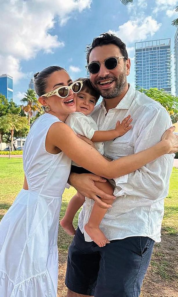 
Una bonita instantánea de la feliz familia.
