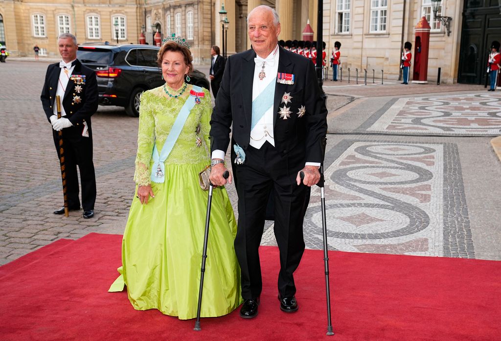 Reyes Harald y Sonia de Noruega