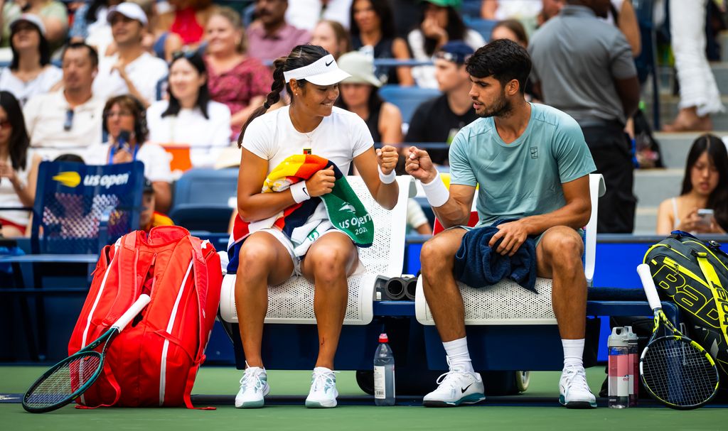 Emma Raducanu y Carlos Alcaraz muestran su complicidad y buena sintonía en el US Open de Nueva York