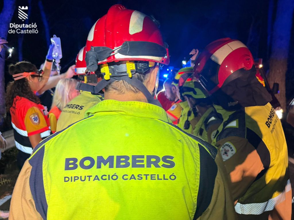 La intervención de los bomberos en el siniestro