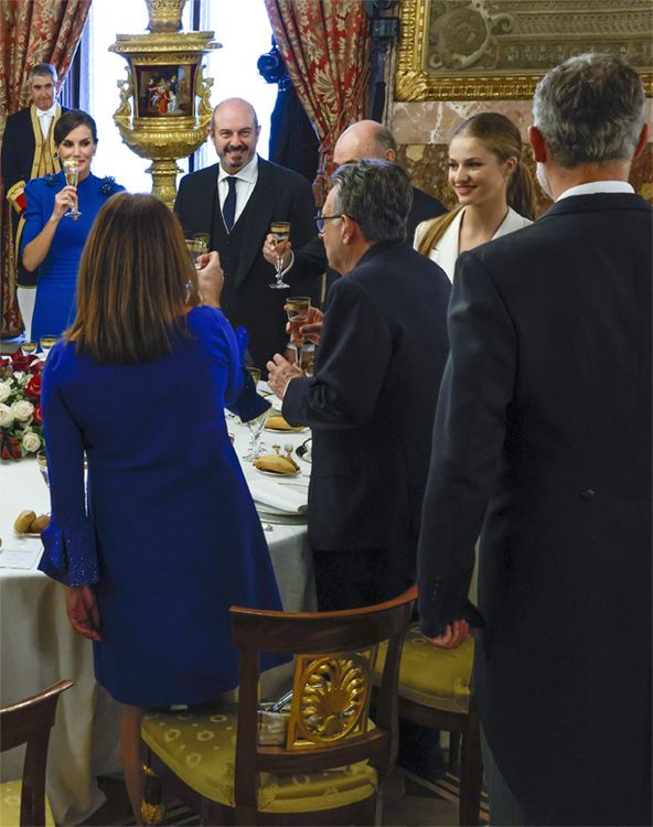 El brindis en el Palacio Real