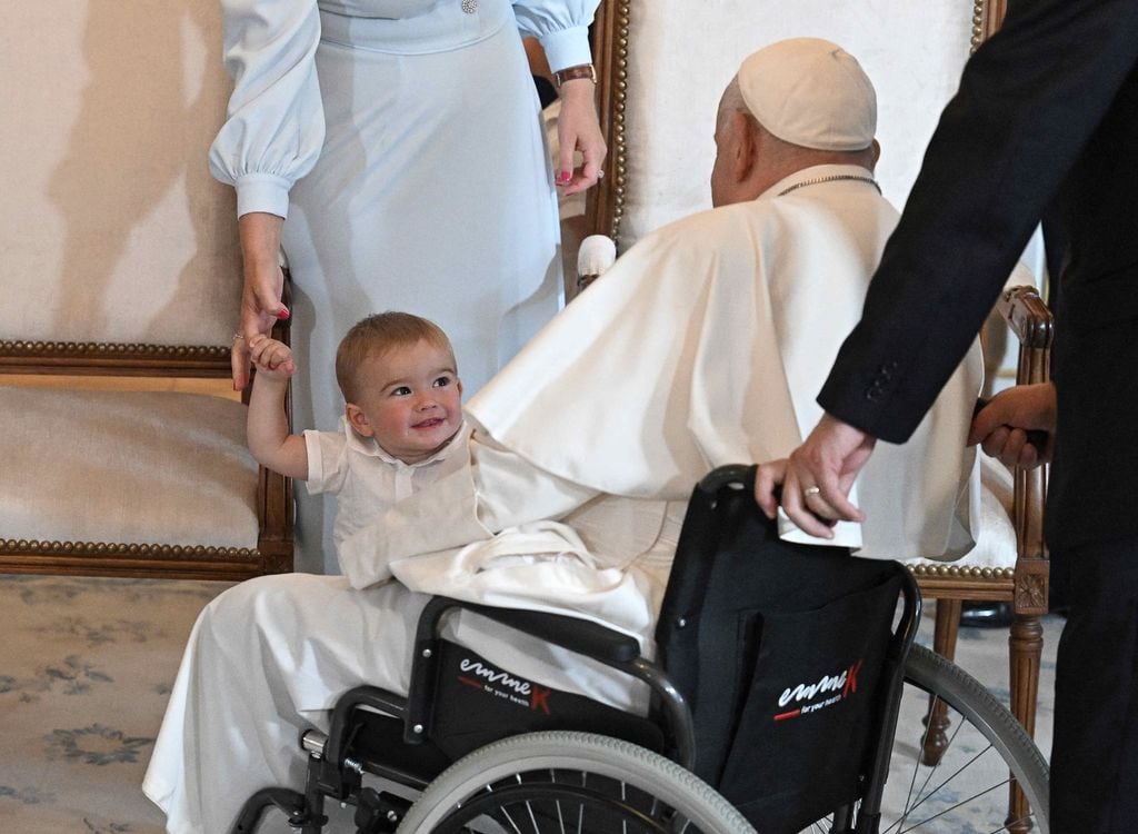François de Luxemburgo con el Papa Francisco el 26 de septiembre de 2024