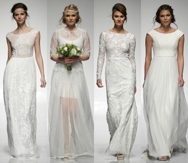 CUELLO BARCO: colecciones de novia de Kara Kara, Katya Shehurina y Savin London para 2016.
