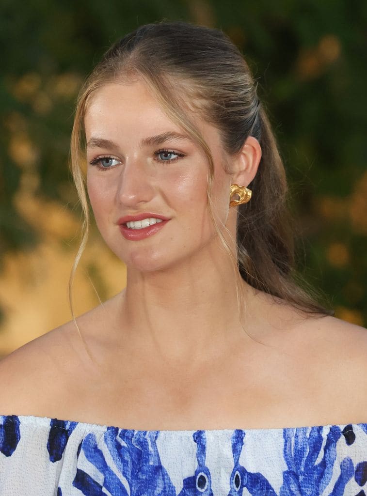 La princesa Leonor en la recepción en el Palacio de Marivent, en Palma de Mallorca, el 4 de agosto de 2025
