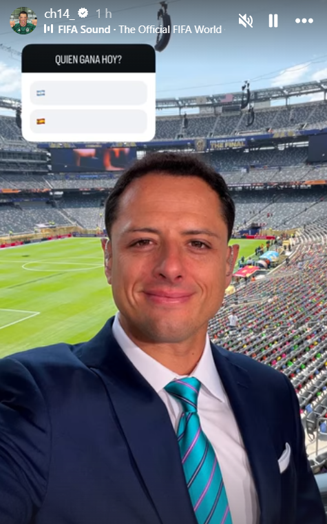 Javier Hernández se mostró emocionado por la final del Mundial.
