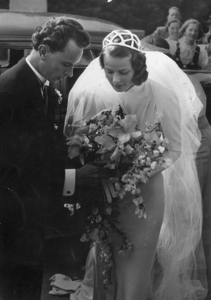 Ingrid Bergman y Dr. Petter Lindstrom en su boda