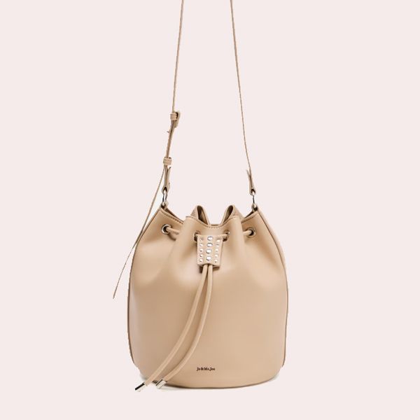 Bolso bandolera con detalle de tachas - Jo & Mr. Joe - Gris claro