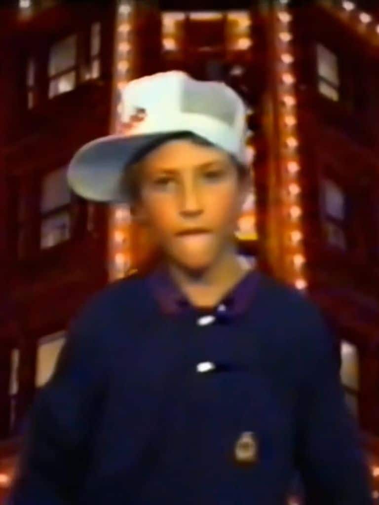 Leiva, de pequeño, en un video en La Revuelta