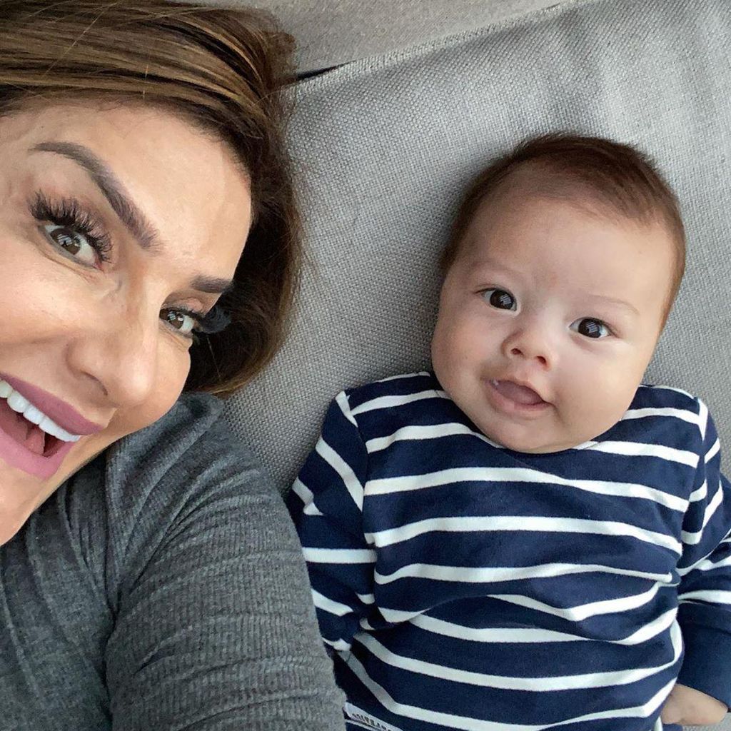 James Rodríguez, su mamá y su hijo Samuel