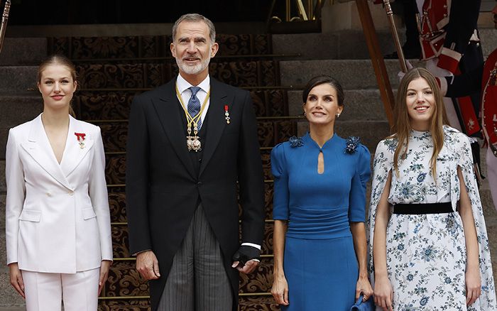 Familia Real en el 18º cumpleaños de Leonor