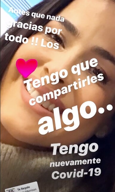 Danna García anuncia que vuelve a tener Covid-19