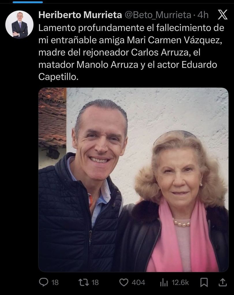 El periodista de ESPN, Heriberto Murrieta, fue el primero en compartir la lamentable noticia