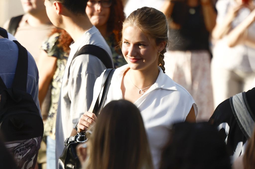 Así ha sido la llegada de la princesa Leonor a la universidad Carlos III en su primer día de clase el 7 de septiembre de 2026