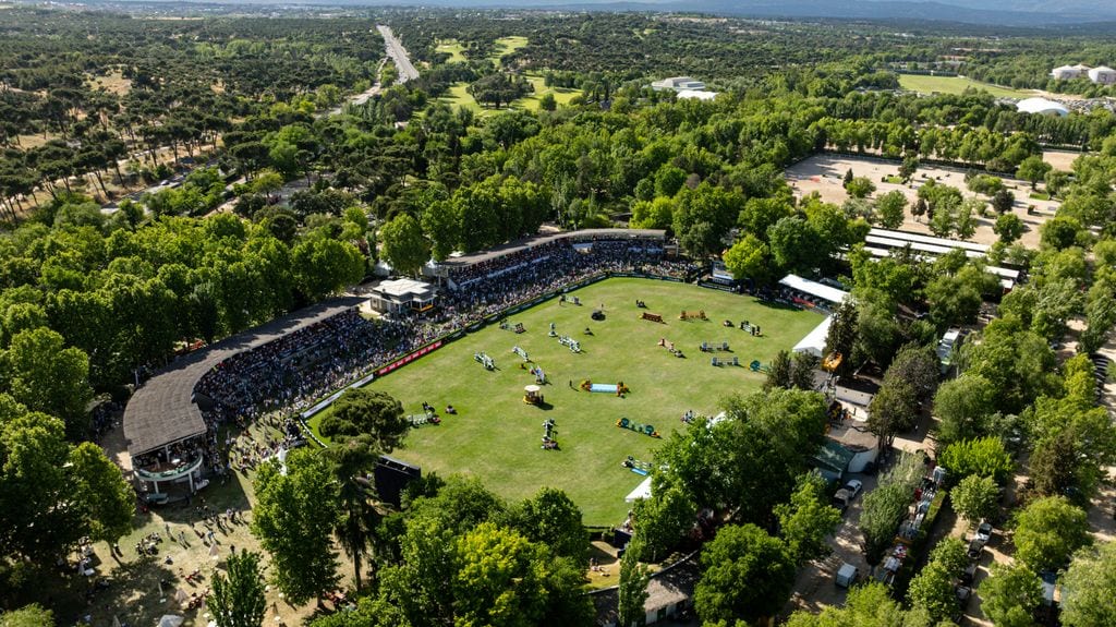 Espectacular vista aérea del Club de Campo donde se celebra la Longines  Global Champions Tour