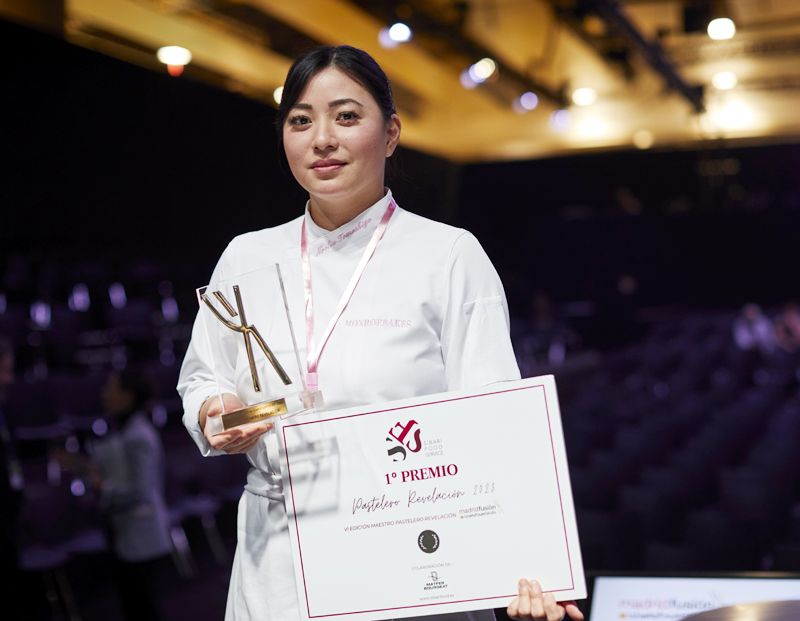 Noelia Tomoshige, pastelera de Monroebakes, premiada en Madrid Fusión