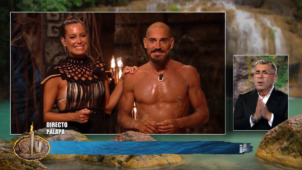Damián junto a Laura Madrueño tras ser expulsado de SV25