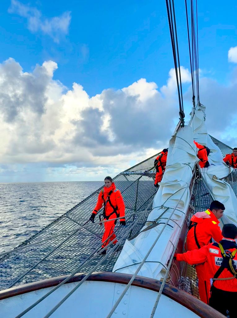 La princesa Leonor en Elcano en abril de 2025