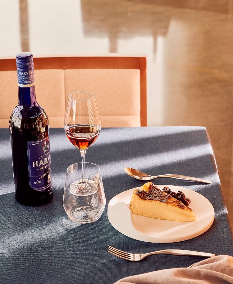 Postre maridado con los vinos de Jerez de la bodega Emperador