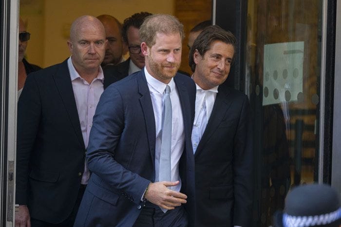 El príncipe Harry en los tribunales de Londres
