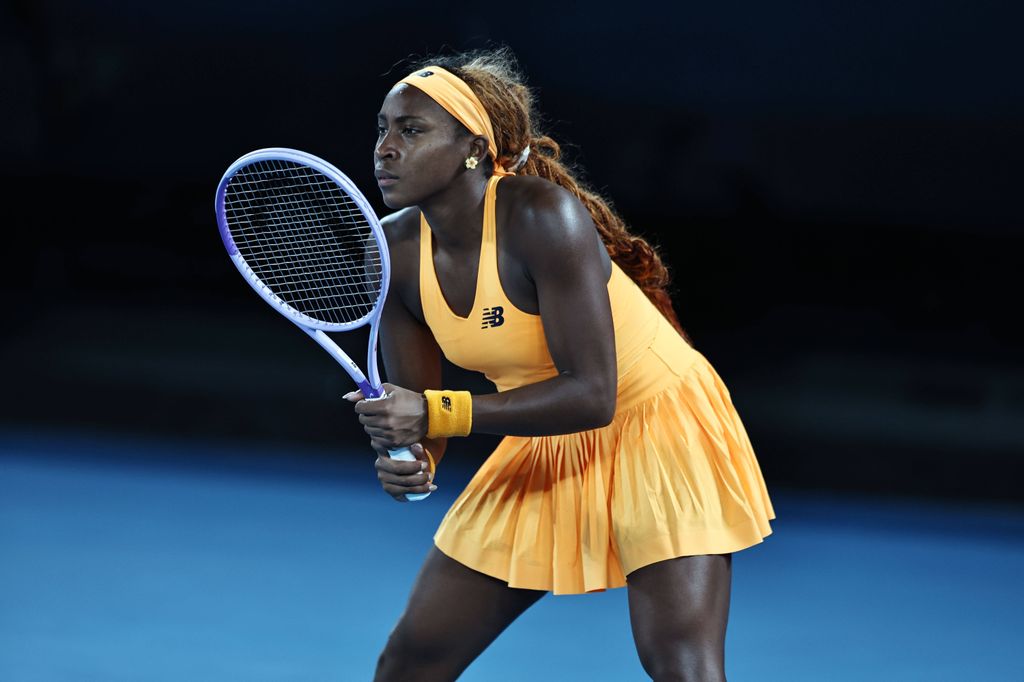 Coco Gauff durante el Australian Open 