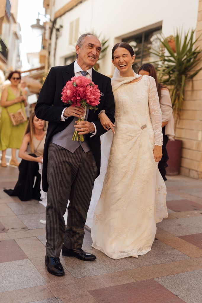 Padrino de boda y novia