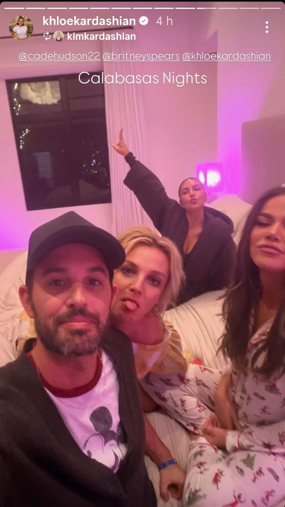 Britney Spears se dejó ver junto a su manager, Cade Hudson, y Kim y Khloé Kardashian