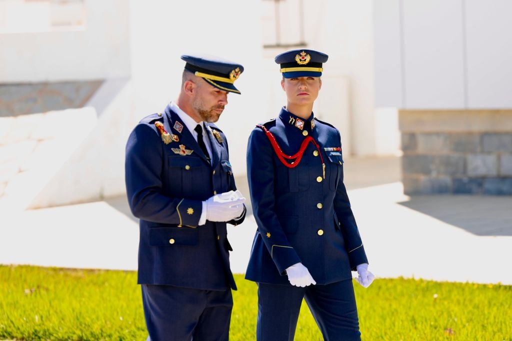 La princesa Leonor en su ingreso en la Academia del Aire de San Javier (Murcia) 