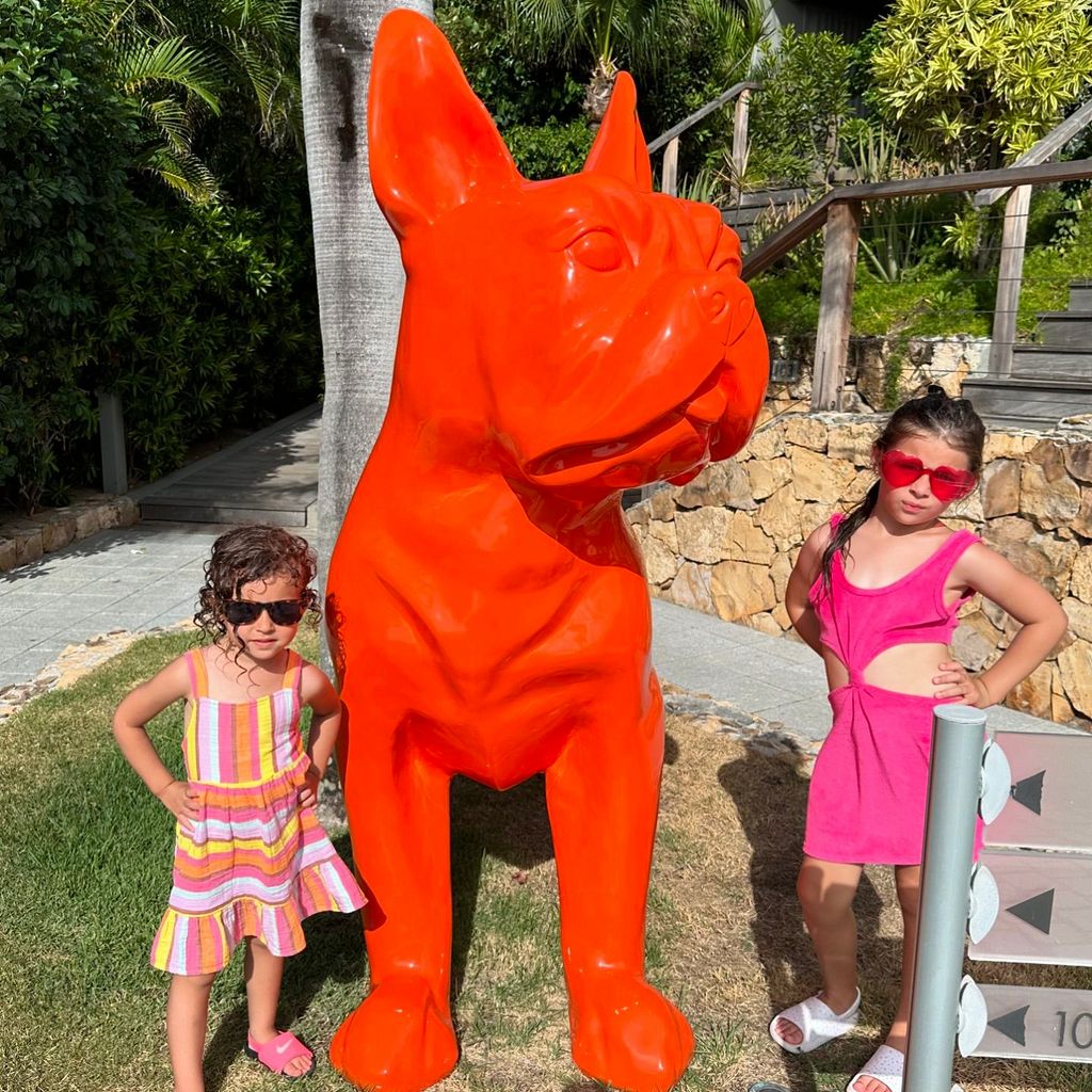 Luna y Skye, hijas de Ximena Duque