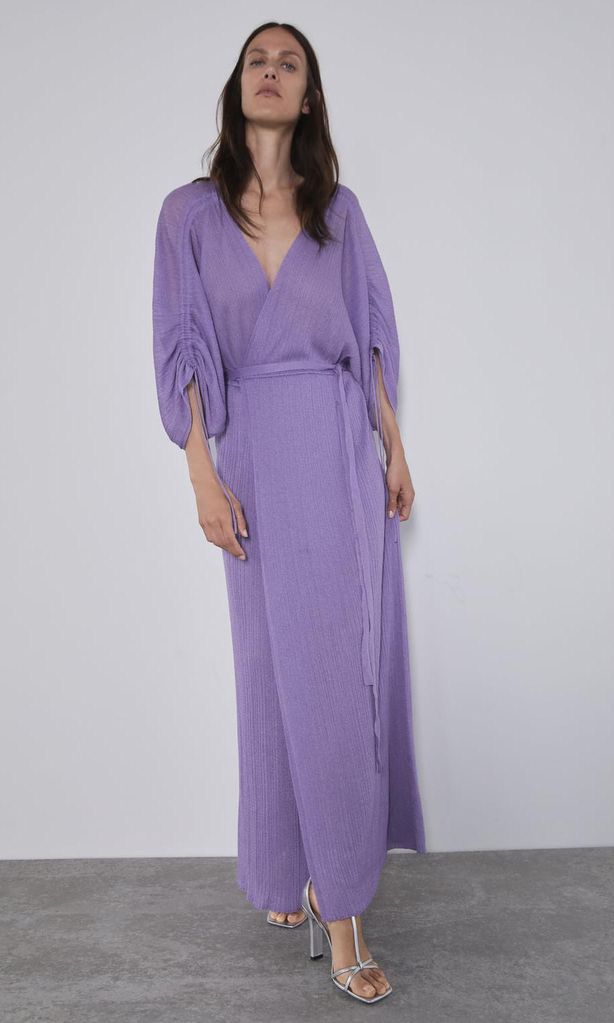 Crossed Dress de Zara en color lila