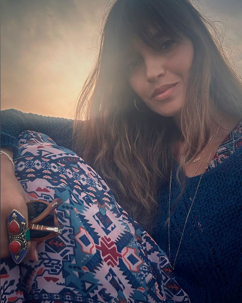 Sara Carbonero con vestido estampado de Slowlove