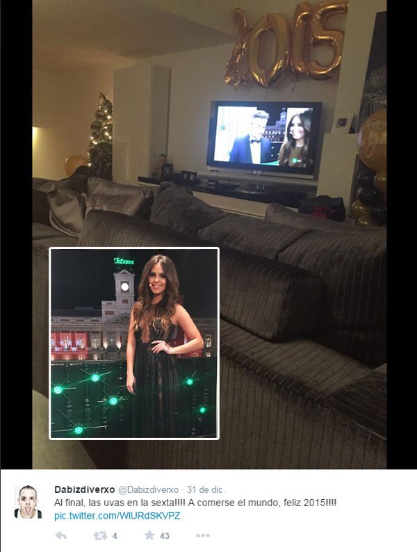 Gracias a las redes sociales pudimos ver como el único chef madrileño con tres estrellas Michelin se comía las uvas viendo a su chica
