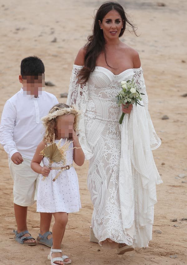 Anabel Pantoja en su boda