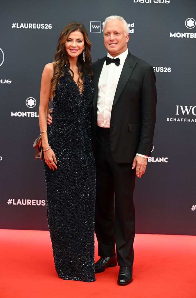La exatleta Amy Greene junto a su marido, Gary Greene, durante la gala de entrega de los Laureus World Sports Awards 2026