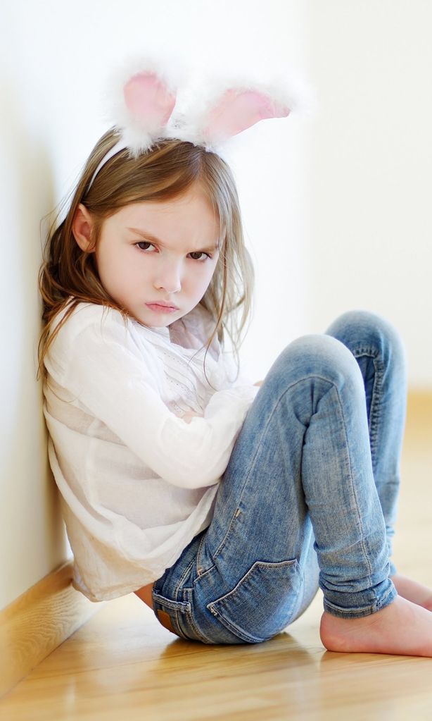 Niña enfadada