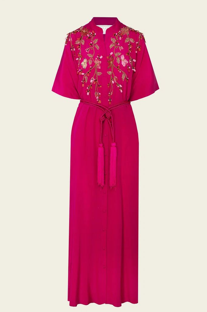 Caftán 'Mary' en color buganvilla de Philippa 1970 (750 euros)