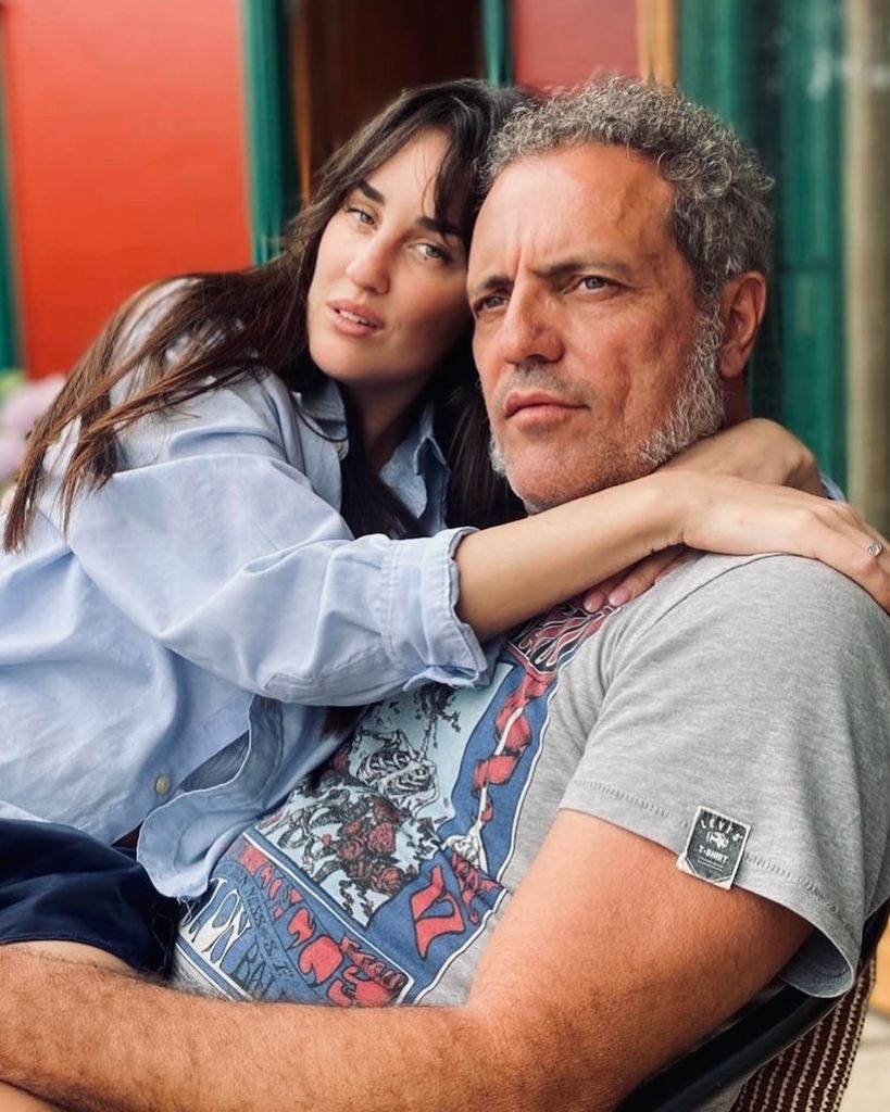 La pareja, muy enamorada, "en algún lugar del Pacífico Sur"