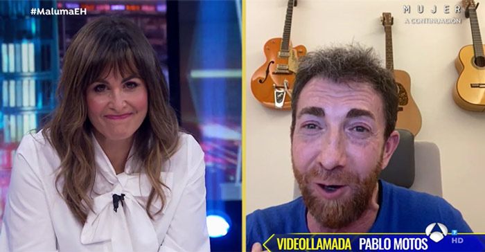 Nuria Roca y Pablo Motos en 'El hormiguero'