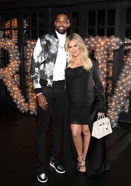 Khloé Kardashian y Tristan Thompson 