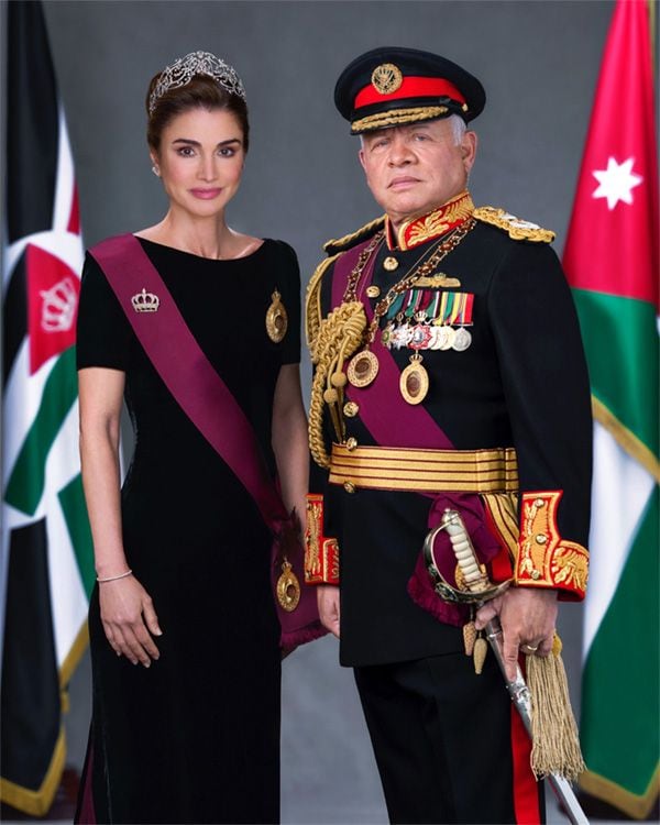 Posado oficial de Abdalá y Rania de Jordania