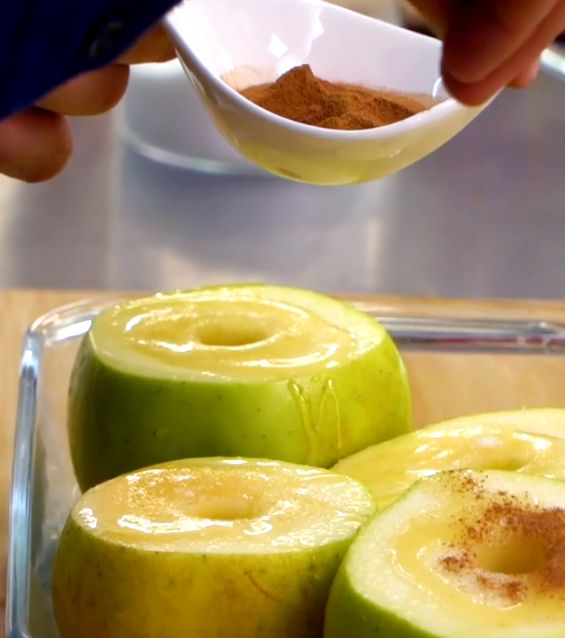 Manzanas asadas.