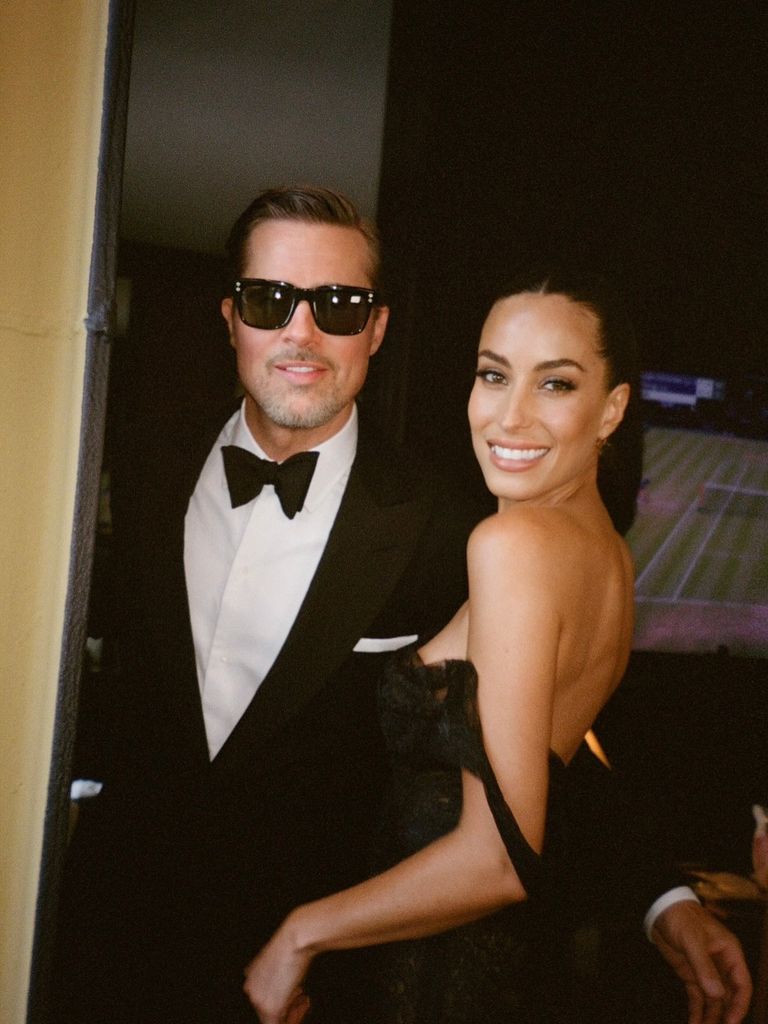 Inés de Ramón y Brad Pitt en Nueva York