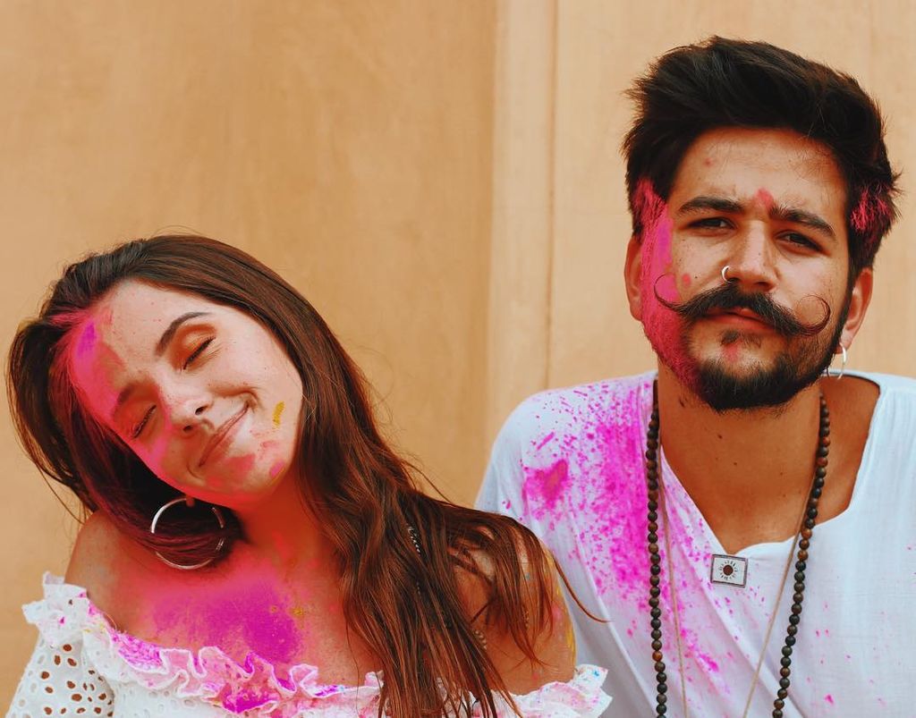 Camilo y Evaluna eran novios cuando viajaron a la India en 2018.