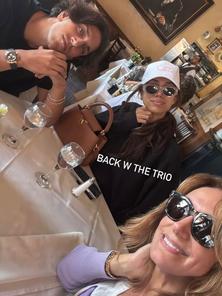 Lili Estefan se reunió con sus dos hijos en Los Ángeles 