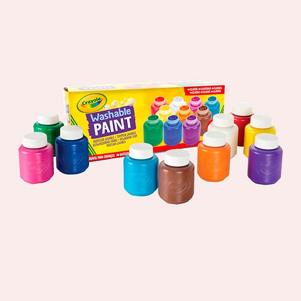 CRAYOLA - 10 Botes de Pintura Lavables