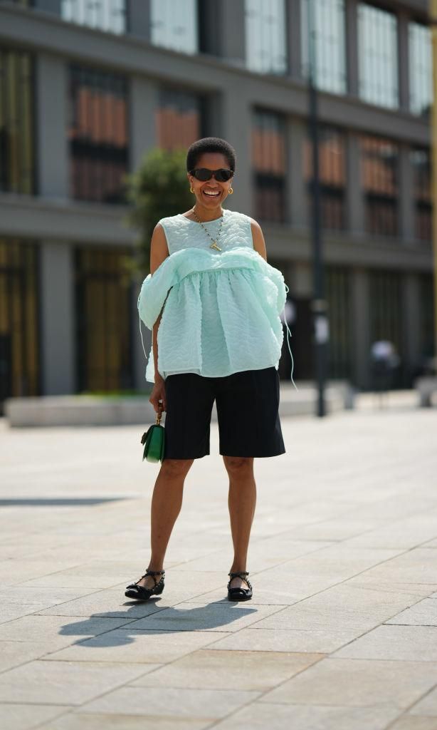 jorts con blusas statement
