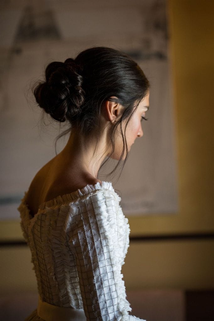 Moño de novia trenzado