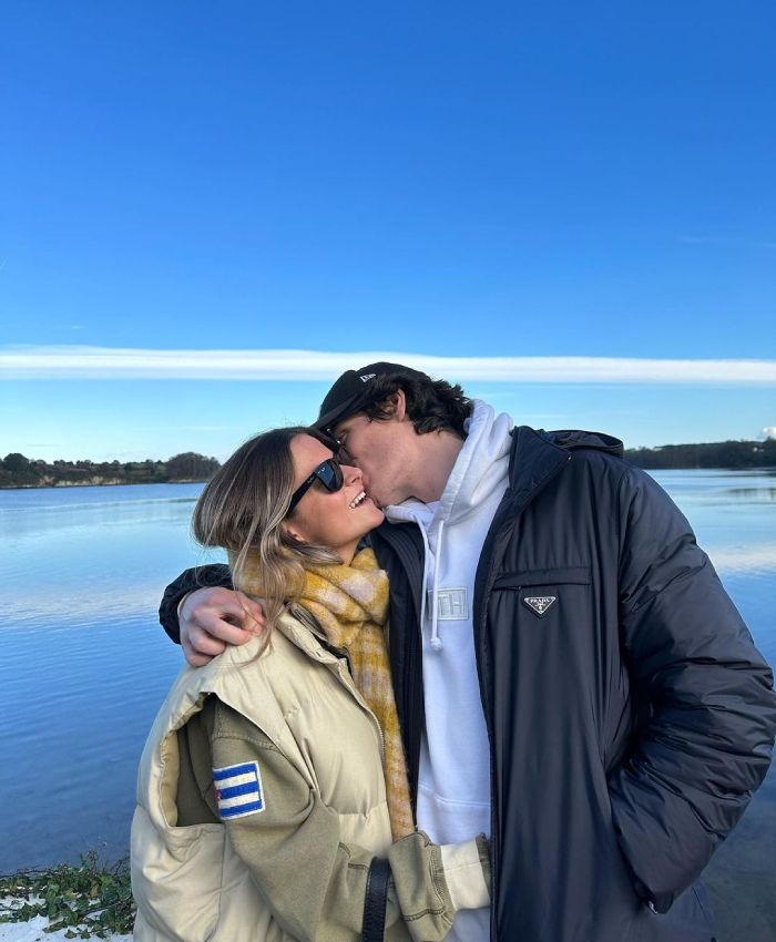 La pareja en un viaje