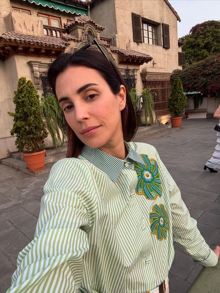 Sassa de Osma pasando la Navidad en Lima, Perú con su familia.